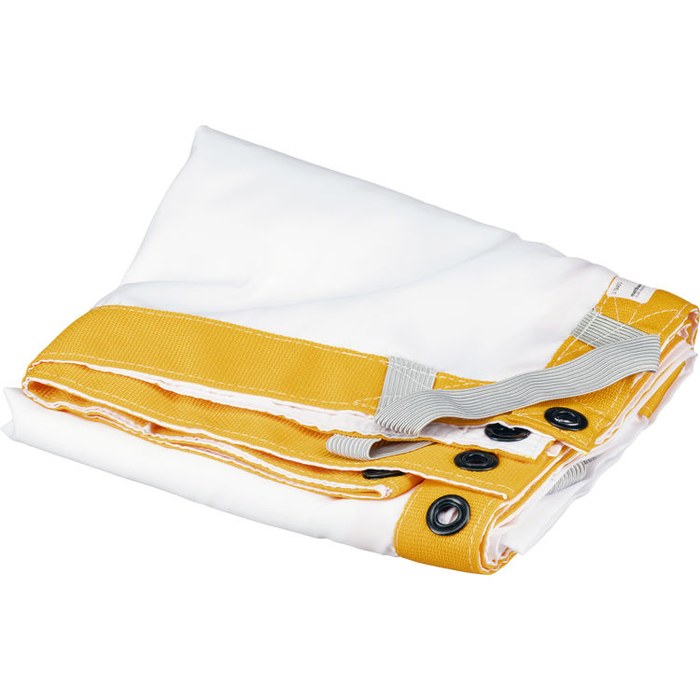 Matthews Overhead Fabric, White Artificial Silk